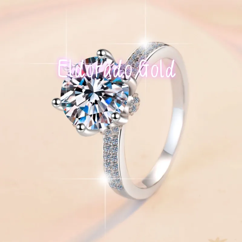 Eldorado Gold Queen's Ring PT950 5 Carat Moissanite Platinum - Elegant queen design, 5ct luxurious, valuable platinum
Eldorado Gold Queen's Ring PT950 5 Carat Moissanite Platinum - Elegant queen design, 5ct luxurious, valuable platinum