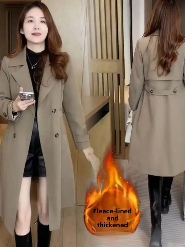 plus Size Fashionable Thickened Fleece Lined Mid-Length Coat Winter New Style Korean Version Loose Fit Jacket with Pockets
plus Size Fashionable Thickened Fleece Lined Mid-Length Coat Winter New Style Korean Version Loose Fit Jacket with Pockets