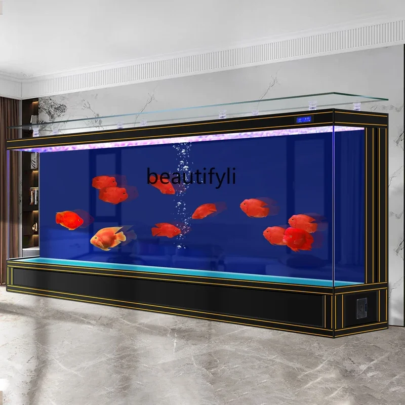 K185 Large fish tank aquarium against the wall living room household floor-to-ceiling ultra-white glass ecological filtration cy
K185 Large fish tank aquarium against the wall living room household floor-to-ceiling ultra-white glass ecological filtration cy