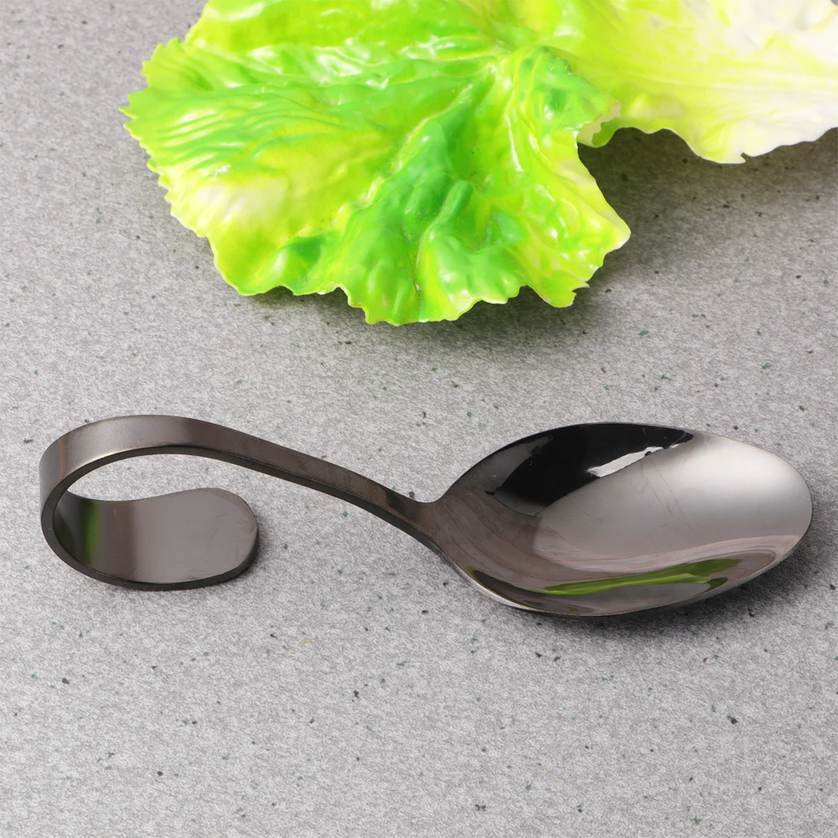 Stainless Steel Curved Handle Spoon Appetizing Design for Soup Solid Food Hotel Buffet Kitchen Serving Tableware
Stainless Steel Curved Handle Spoon Appetizing Design for Soup Solid Food Hotel Buffet Kitchen Serving Tableware