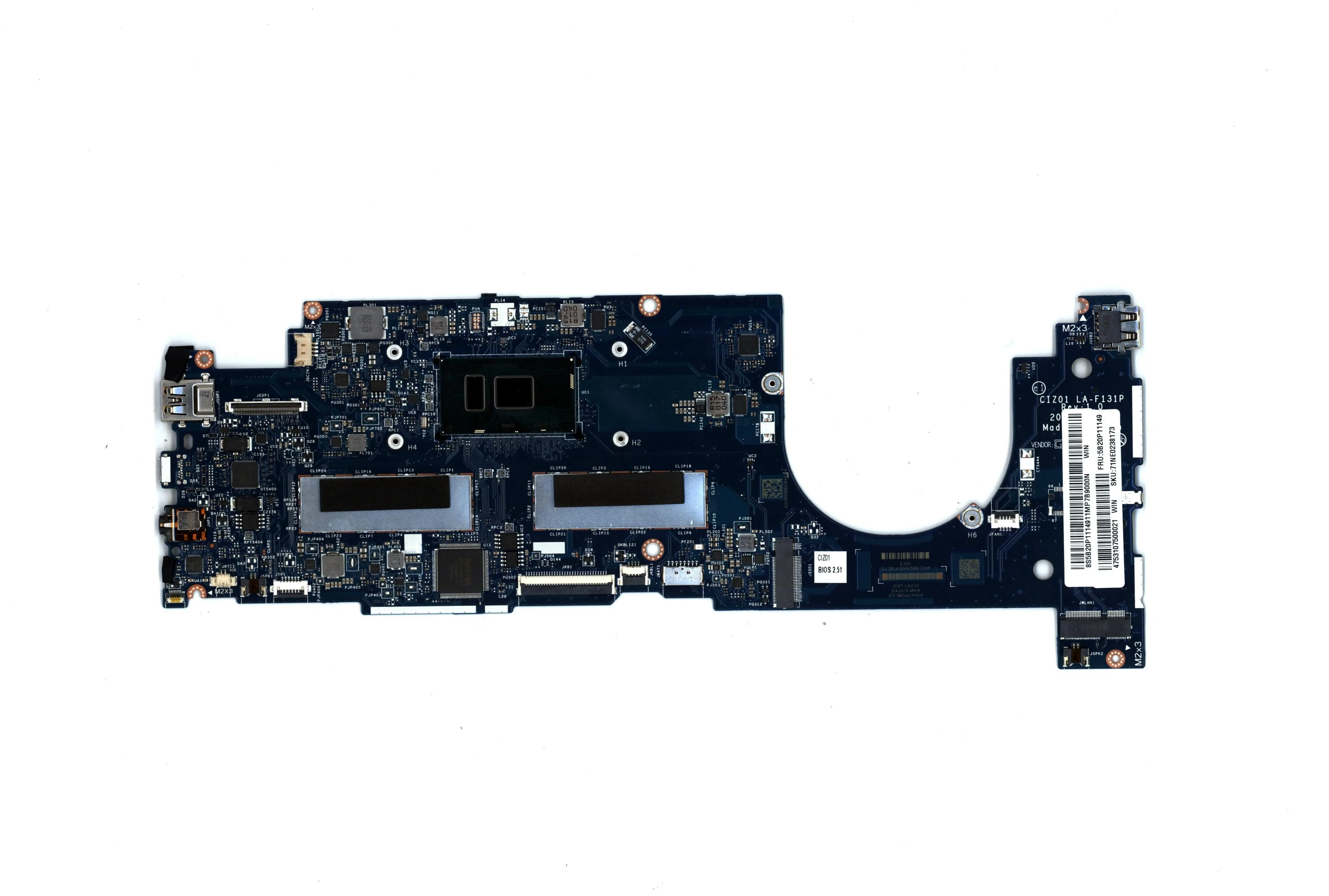 Lot SN LA-F131P LA-E011P FRU 5B20M75918 CPU I7 C80W3 UMA 8G BL compatible replacement ideapad 710S Plus-13IKB Laptop motherboard
Lot SN LA-F131P LA-E011P FRU 5B20M75918 CPU I7 C80W3 UMA 8G BL compatible replacement ideapad 710S Plus-13IKB Laptop motherboard