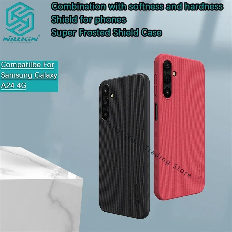 For Samsung Galaxy A14 4G A24 4G Nillkin Super Frosted Shield Anti fall phone case protective cover
For Samsung Galaxy A14 4G A24 4G Nillkin Super Frosted Shield Anti fall phone case protective cover