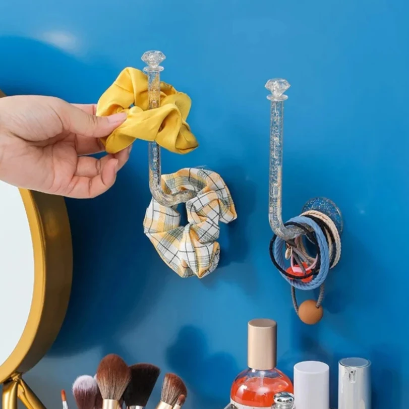 New Crystal Wall Hair Rope Holder Rack Multi-purpose Jewelry Necklace Bracelet Organizer Stand Wall Key Cloth Bag Hanger Hook
New Crystal Wall Hair Rope Holder Rack Multi-purpose Jewelry Necklace Bracelet Organizer Stand Wall Key Cloth Bag Hanger Hook