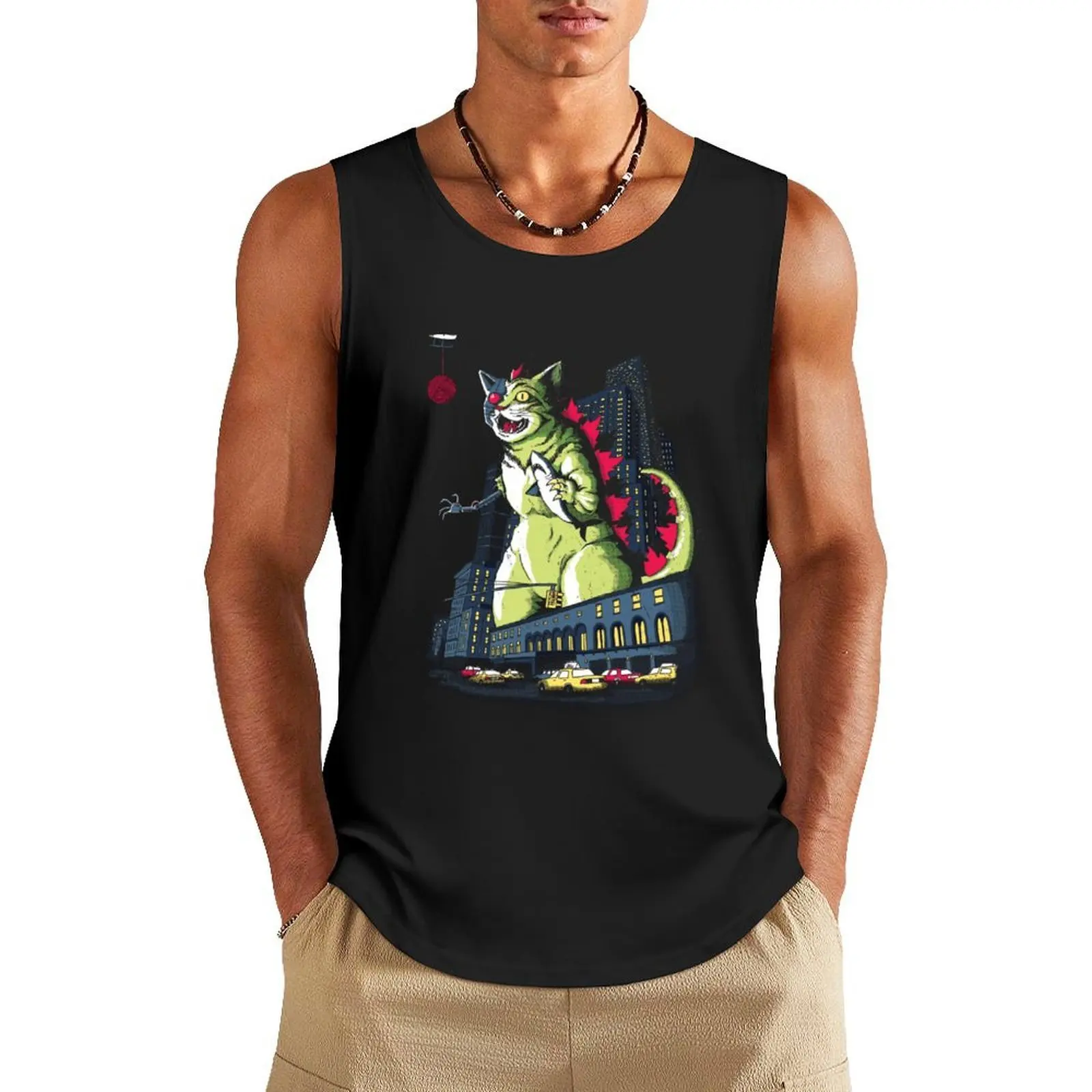 Mecha-Catzilla Tank Top Men's fitness t-shirt summer 2025 Gym clothes Gym T-shirts for men
Mecha-Catzilla Tank Top Men's fitness t-shirt summer 2025 Gym clothes Gym T-shirts for men