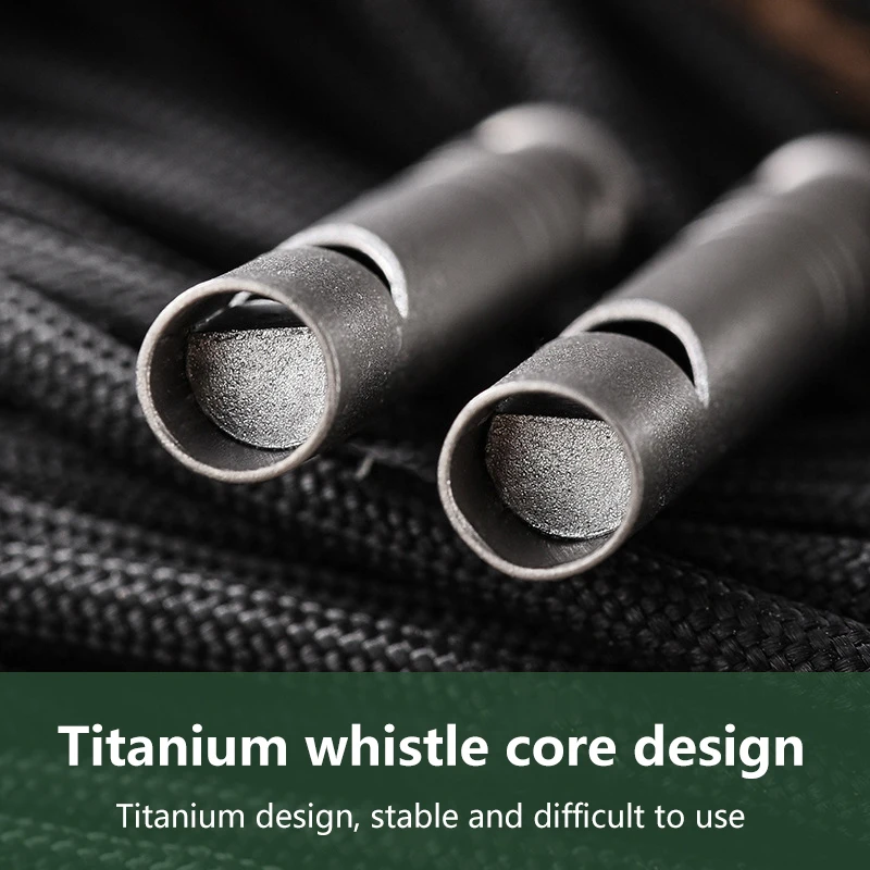 Ultralight Titanium Safety Whistle With Lanyard Outdoor Camping Hiking Emergency Survival Whistle
Ultralight Titanium Safety Whistle With Lanyard Outdoor Camping Hiking Emergency Survival Whistle