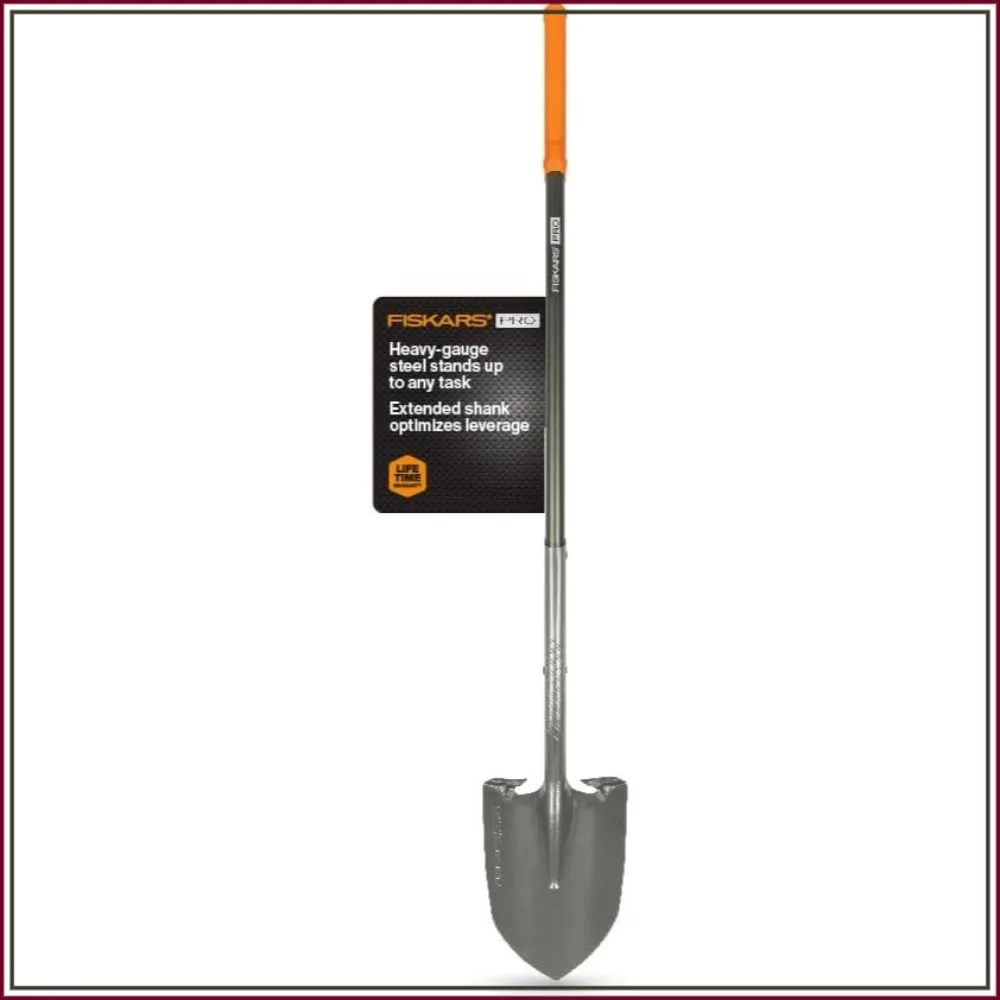 60" Heavy Duty Garden Shovel for Digging, Steel Tool with Straight Handle
60" Heavy Duty Garden Shovel for Digging, Steel Tool with Straight Handle