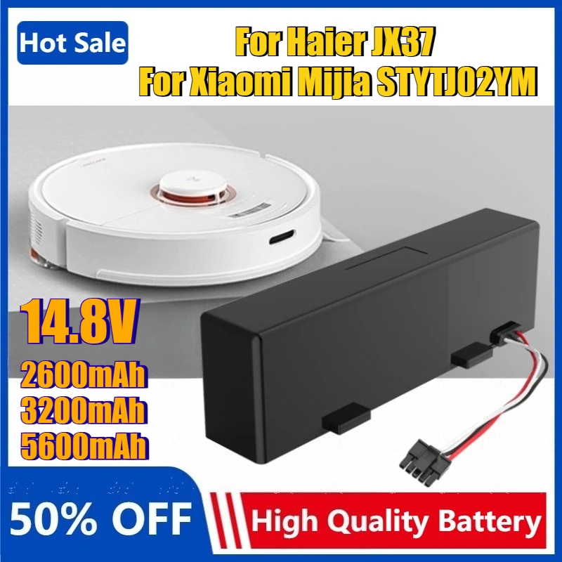 5600/3200mAh 14.8V Replacement Battery for Xiaomi Mijia STYTJ02YM Sweeping Mopping Robot for Haier JX37 Vacuum Cleaner Battery
5600/3200mAh 14.8V Replacement Battery for Xiaomi Mijia STYTJ02YM Sweeping Mopping Robot for Haier JX37 Vacuum Cleaner Battery
