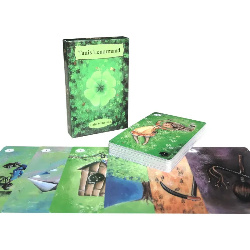 Лидер продаж Tanis Lenormand, карточка-Таро с изображением судьбы, предсказаний, семейная карта памяти, Справочное руководство в формате PDF
Лидер продаж Tanis Lenormand, карточка-Таро с изображением судьбы, предсказаний, семейная карта памяти, Справочное руководство в формате PDF