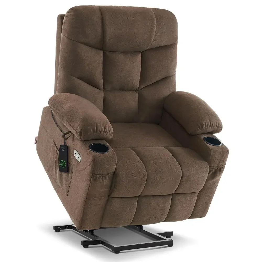Power Lift Recliner Chair with Extended Footrest for Elderly People, Fabric 7287 7087 Brown, Medium
Power Lift Recliner Chair with Extended Footrest for Elderly People, Fabric 7287 7087 Brown, Medium