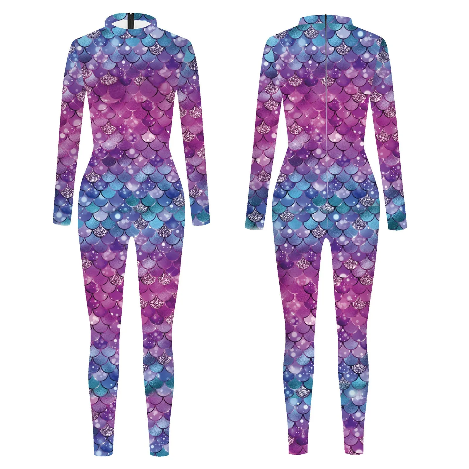 Funny Fish Scale Jumpsuit For Woman Sexy Slim Fit Long Sleeve Beach Swimwear Jumpsuit Party Wear Women Bodysuit Trousers
Funny Fish Scale Jumpsuit For Woman Sexy Slim Fit Long Sleeve Beach Swimwear Jumpsuit Party Wear Women Bodysuit Trousers