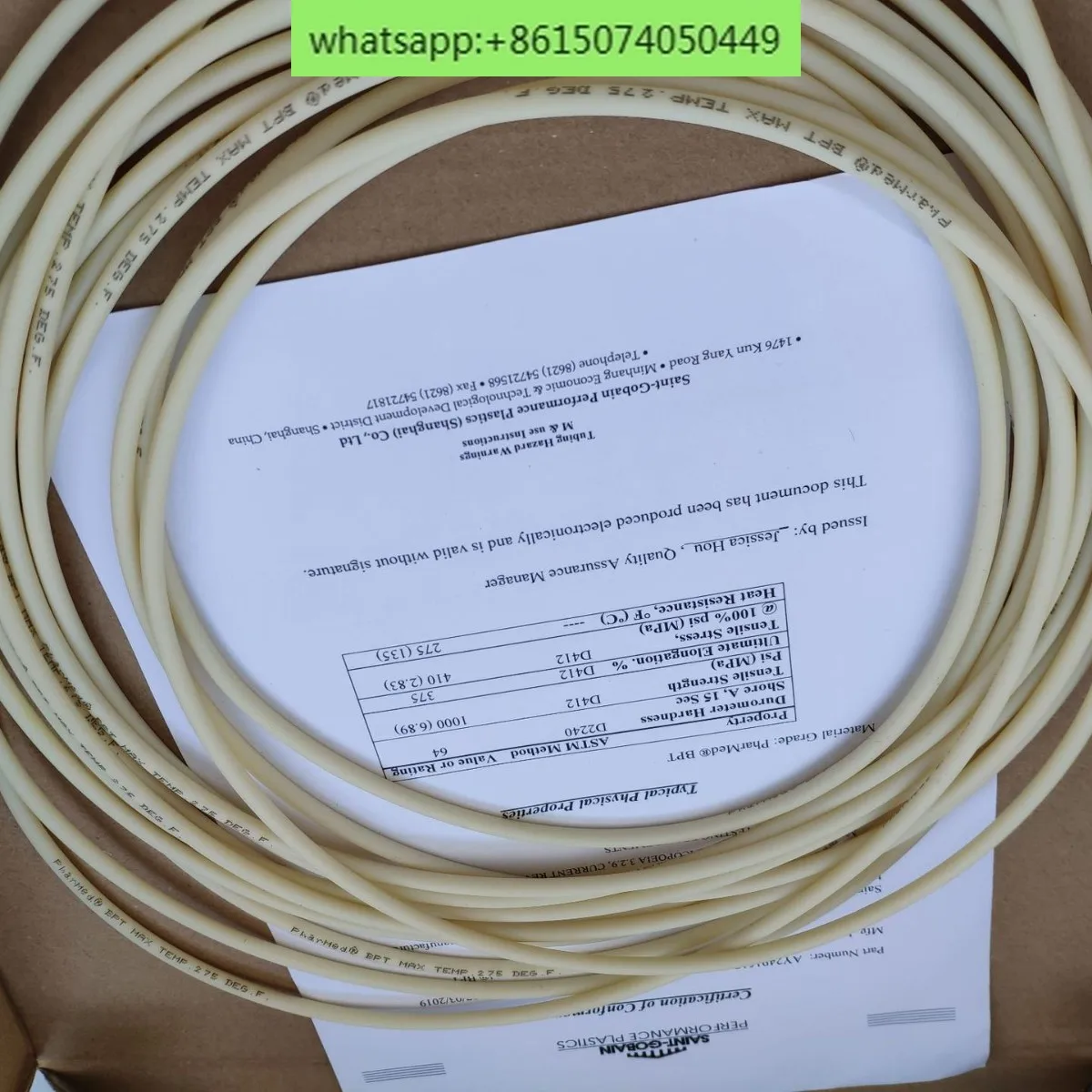 Импортная силиконовая трубка, перистальтическая трубка, фармацевтическая трубка для насоса BPT, устойчивый к коррозии шланг медицинского класса 3*5
Импортная силиконовая трубка, перистальтическая трубка, фармацевтическая трубка для насоса BPT, устойчивый к коррозии шланг медицинского класса 3*5