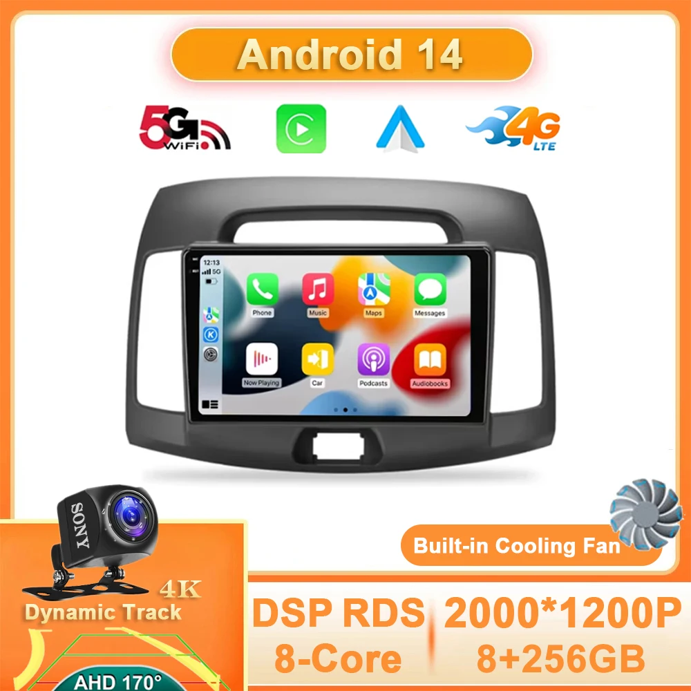 Android 14 Car Radio For Hyundai Elantra 4 HD 2006 - 2012 Carplay Auto 4G WIFI Multimedia Video GPS Navigation 360 Camera QLED
Android 14 Car Radio For Hyundai Elantra 4 HD 2006 - 2012 Carplay Auto 4G WIFI Multimedia Video GPS Navigation 360 Camera QLED