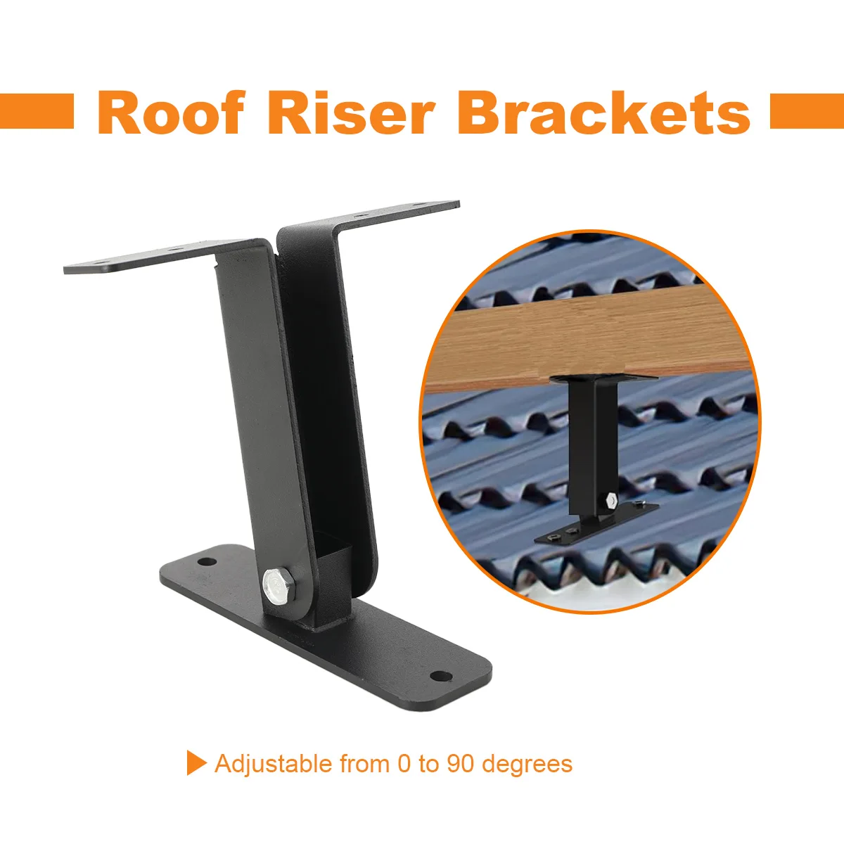 Roof Riser Brackets Kit Roof Mount Brackets Adjustable Angle Sturdy Pergola Support Brackets Beam Bracket for Pergolas Black
Roof Riser Brackets Kit Roof Mount Brackets Adjustable Angle Sturdy Pergola Support Brackets Beam Bracket for Pergolas Black