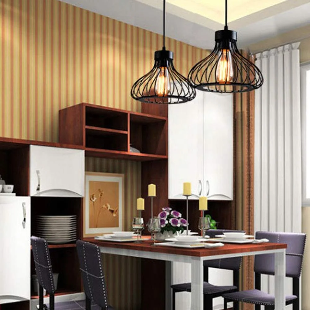 Retro Iron Art Industrial Style Pendant Lights Restaurant Bar Creative Black Single Head Wire Chandelier Home Decor E27/E26
Retro Iron Art Industrial Style Pendant Lights Restaurant Bar Creative Black Single Head Wire Chandelier Home Decor E27/E26