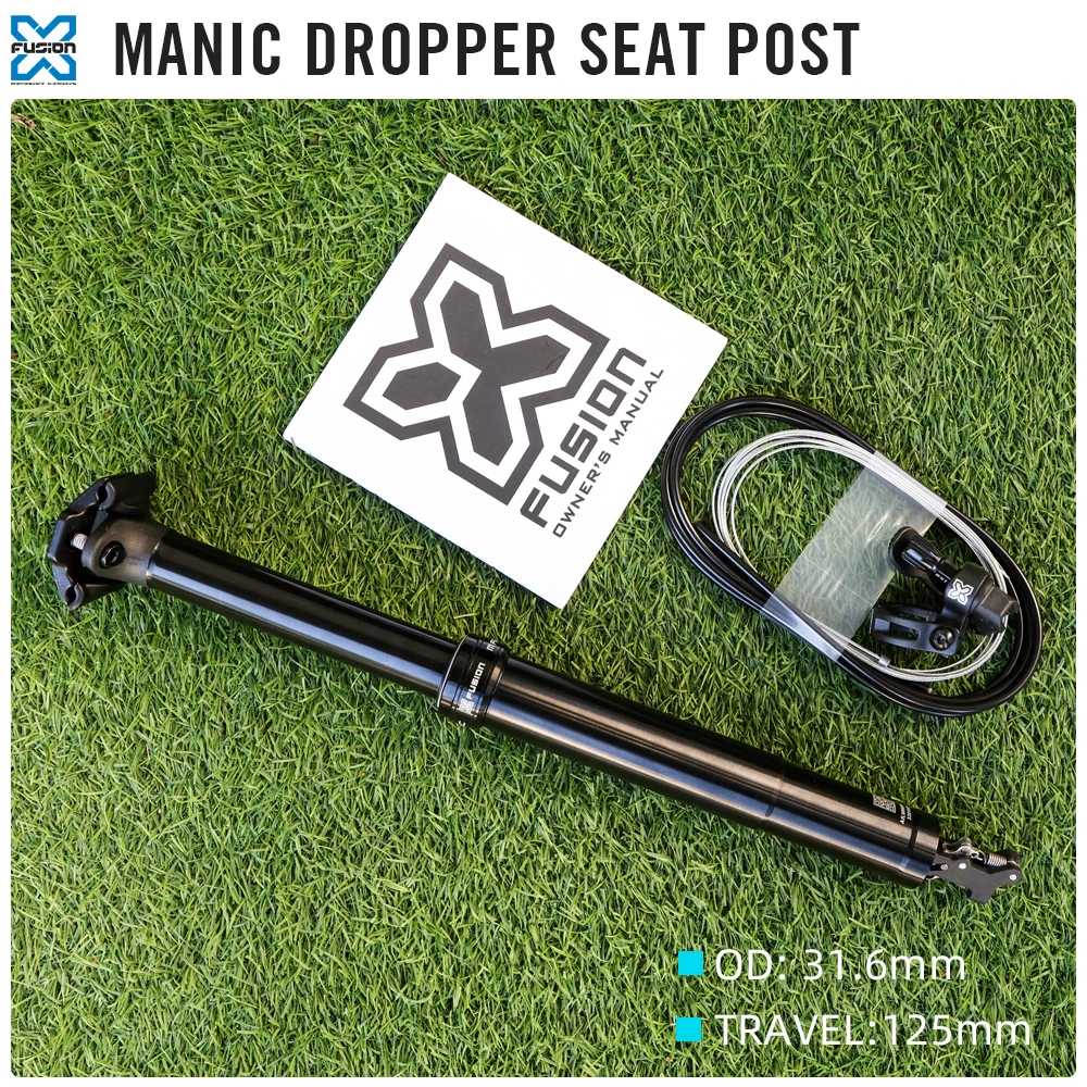 X-fusion Manic MTB Dropper Seatpost 31.6MM 125mm Internel Cable Dropper Seatpost for Mountain Bike Gravel Seatpost
X-fusion Manic MTB Dropper Seatpost 31.6MM 125mm Internel Cable Dropper Seatpost for Mountain Bike Gravel Seatpost