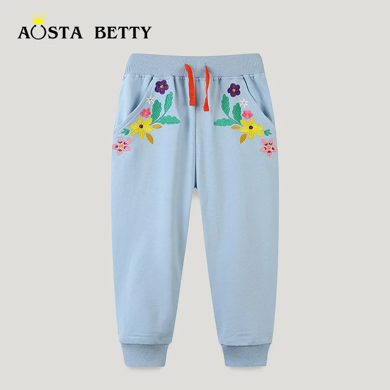 2025 Spring Autumn Girls Solid Color Cartoon Long Pants For 2-7Years Children Cotton Fashion Embroidery Sport Pants
2025 Spring Autumn Girls Solid Color Cartoon Long Pants For 2-7Years Children Cotton Fashion Embroidery Sport Pants