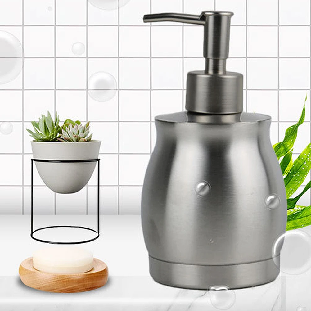 Stainless Steel Shampoo Bottle Soap Dispenser Silver Liquid Reusable Eco Friendly Waterproof Bottom Non Slip Bath
Stainless Steel Shampoo Bottle Soap Dispenser Silver Liquid Reusable Eco Friendly Waterproof Bottom Non Slip Bath