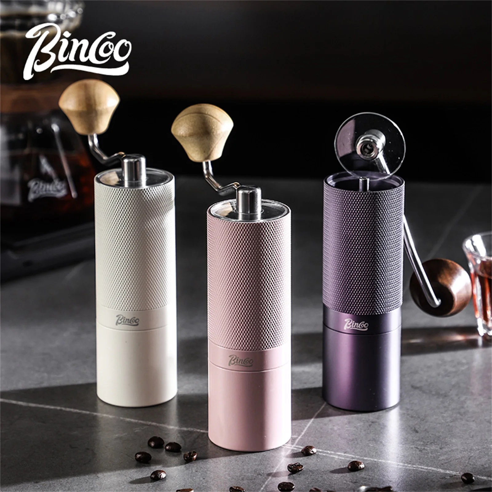 Bincoo Professional Manual Coffee Grinder Six Star Steel Knife Wheel Hand Cranked Coffee Grinder Portable Camping Barista Tools 
Bincoo Professional Manual Coffee Grinder Six Star Steel Knife Wheel Hand Cranked Coffee Grinder Portable Camping Barista Tools