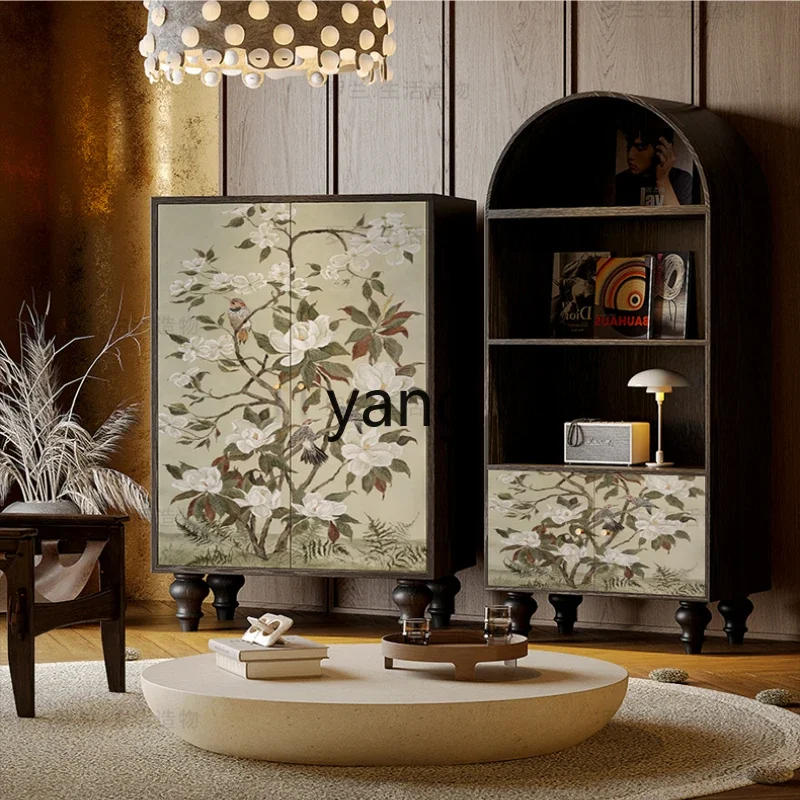 xyy cream wind flower bird solid wood storage bookcase bedroom entrance storage integrated vertical cabinet
xyy cream wind flower bird solid wood storage bookcase bedroom entrance storage integrated vertical cabinet