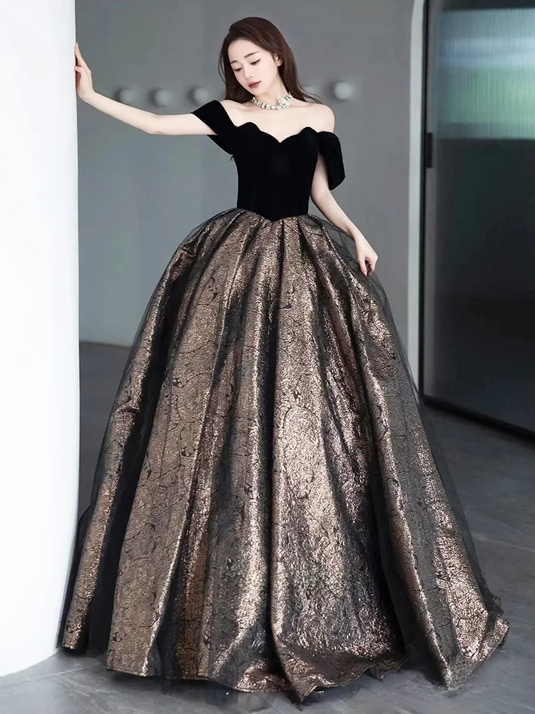 Elegant One-Shoulder Evening Gown Women's High-End Feeling Party Luxury Small Audience Hostess Adult Ceremony Dress
Elegant One-Shoulder Evening Gown Women's High-End Feeling Party Luxury Small Audience Hostess Adult Ceremony Dress