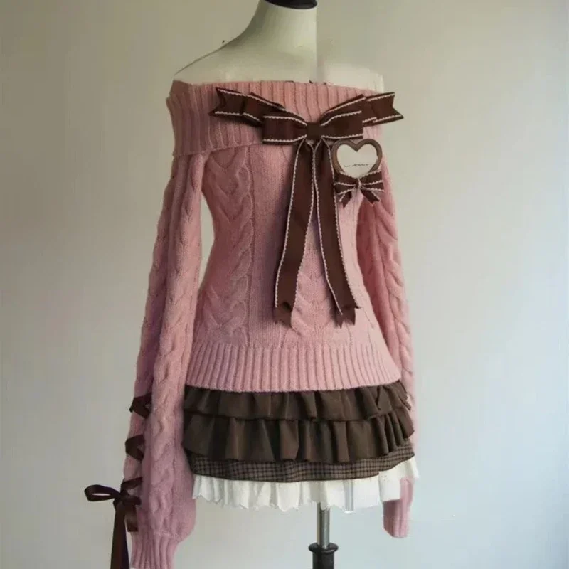 Autumn 2025 Knitted Sweater Y2k E-girls Slim Fit Jumpers Casual Off Shoulder Long Sleeve Korean Fashion Pullovers juadsuii2
Autumn 2025 Knitted Sweater Y2k E-girls Slim Fit Jumpers Casual Off Shoulder Long Sleeve Korean Fashion Pullovers juadsuii2