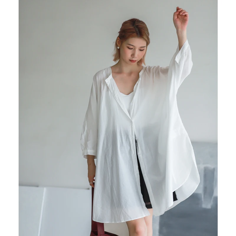 Phil Dan Ultra-Large Size Long Shirt Breathable Soft Pure Cotton Thin Comfortable Seven-Sleeve round Neck Button Knitted Fabric
Phil Dan Ultra-Large Size Long Shirt Breathable Soft Pure Cotton Thin Comfortable Seven-Sleeve round Neck Button Knitted Fabric