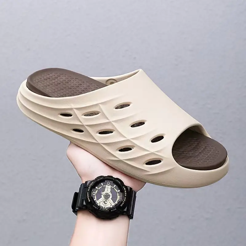 Мужские тапочки с открытым носком и толстой подошвой, легкие нескользящие домашние тапочки, уличные пляжные спортивные тапочки, тапочки для ванной комнаты
Мужские тапочки с открытым носком и толстой подошвой, легкие нескользящие домашние тапочки, уличные пляжные спортивные тапочки, тапочки для ванной комнаты