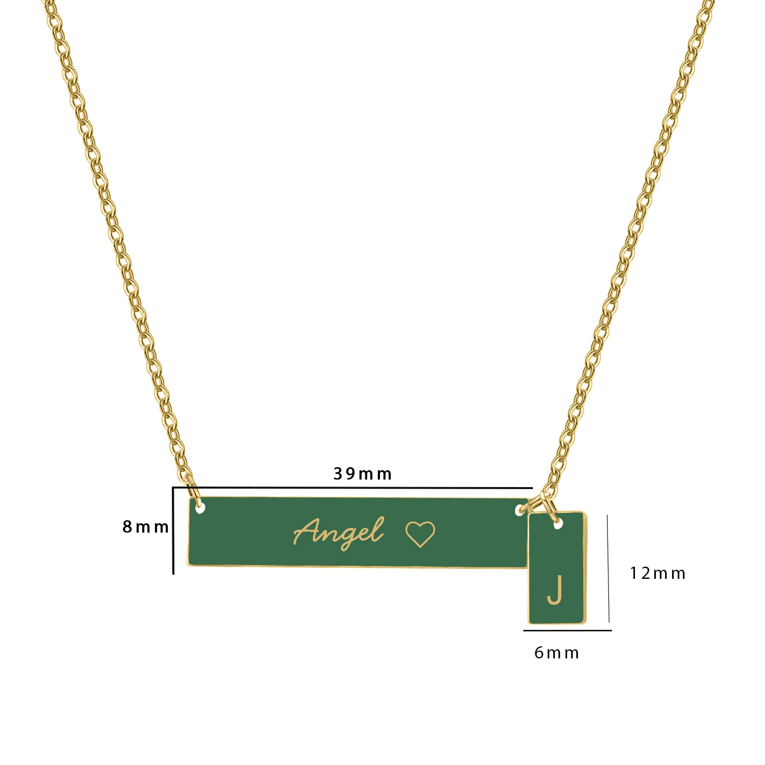 Oiled Custom Name Heart Enamel Necklace Square Letter Accessories Stainless Steel Pendant Jewelry Best Birthday Gift For Women
Oiled Custom Name Heart Enamel Necklace Square Letter Accessories Stainless Steel Pendant Jewelry Best Birthday Gift For Women