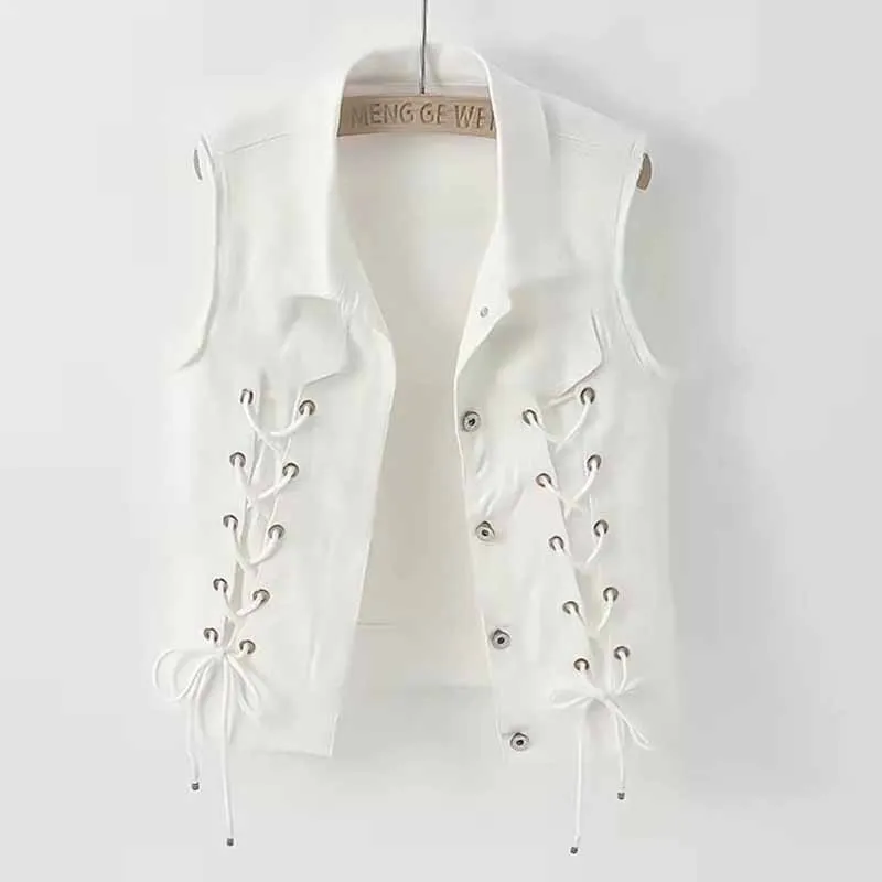 2025 New Spring Autumn Women Denim Vest Jacket Waistcoat White Black Vest Female Short Sleeveless Jacket Women Coat Tops S-5XL
2025 New Spring Autumn Women Denim Vest Jacket Waistcoat White Black Vest Female Short Sleeveless Jacket Women Coat Tops S-5XL