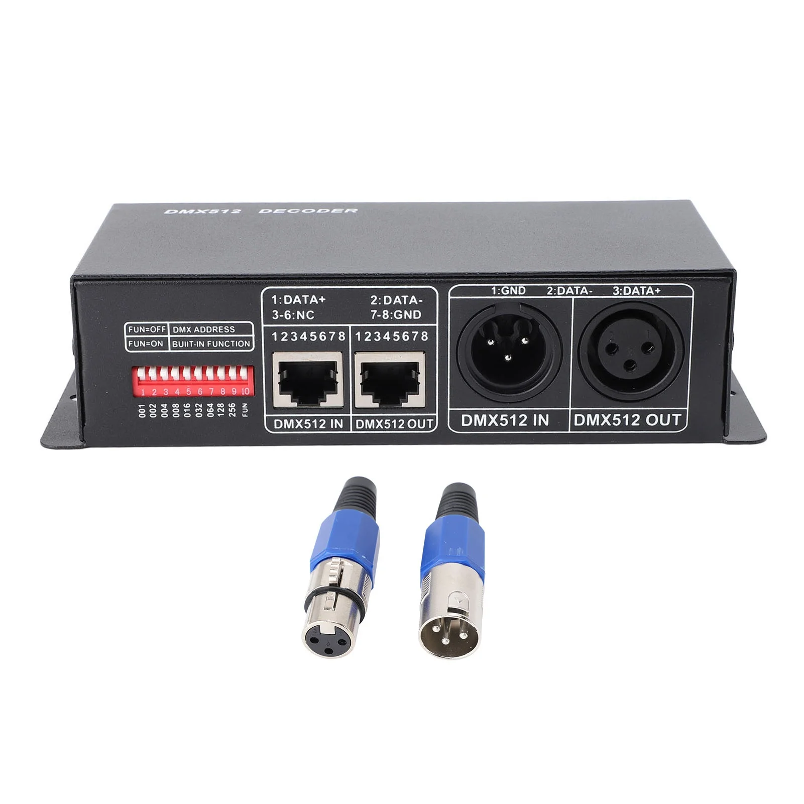 DMX512 Decoder 4 Channel Constant Voltage Dimming Driver RGBW Decoder Controller for LED Stage Light 12‑24V
DMX512 Decoder 4 Channel Constant Voltage Dimming Driver RGBW Decoder Controller for LED Stage Light 12‑24V