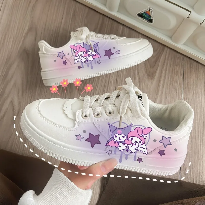 Sanrio Kulomie Hand-painted Board Shoes Melody Flat-soled Women's Shoes Student Summer Breathable Sweet Cool Comfortable Shoes
Sanrio Kulomie Hand-painted Board Shoes Melody Flat-soled Women's Shoes Student Summer Breathable Sweet Cool Comfortable Shoes