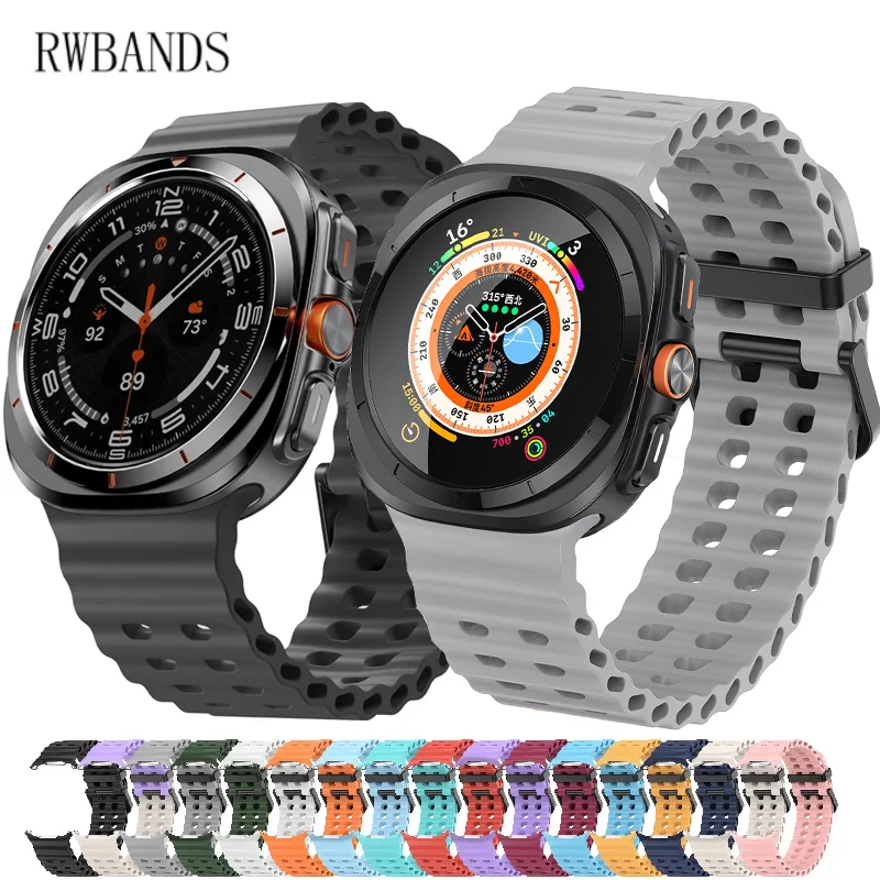 Strap Marine for Samsung Galaxy Watch Ultra 47mm Sports Silicone Band Bracelet for Samsung Galaxy Ultra Watchband Accessories
Strap Marine for Samsung Galaxy Watch Ultra 47mm Sports Silicone Band Bracelet for Samsung Galaxy Ultra Watchband Accessories