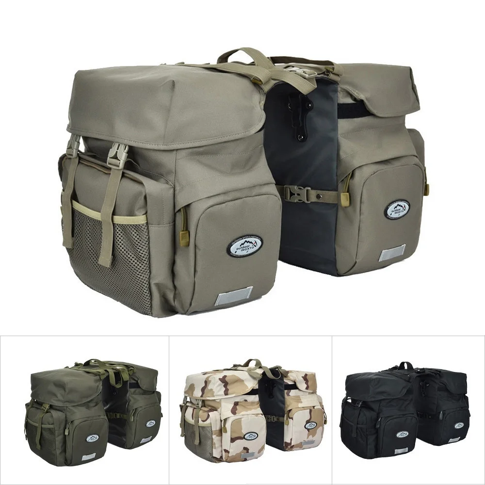 50L 600D Nylon MTB Road Bike Rear Rack Double Side Bicycle Bag Tail Seat Pannier Pack with Rain Cover Large Bike Accessories
50L 600D Nylon MTB Road Bike Rear Rack Double Side Bicycle Bag Tail Seat Pannier Pack with Rain Cover Large Bike Accessories