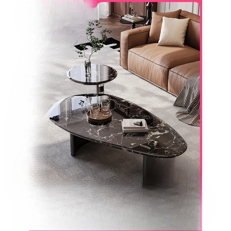 Natural luxury stone coffee table light luxury high-end sofa side table
Natural luxury stone coffee table light luxury high-end sofa side table