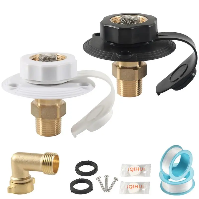 RV Water Inlet Brass Sturdy City Water Inlet RV Valve With Check Valve Multifunctional RV Water Connection Fittings Fill Adapter
RV Water Inlet Brass Sturdy City Water Inlet RV Valve With Check Valve Multifunctional RV Water Connection Fittings Fill Adapter