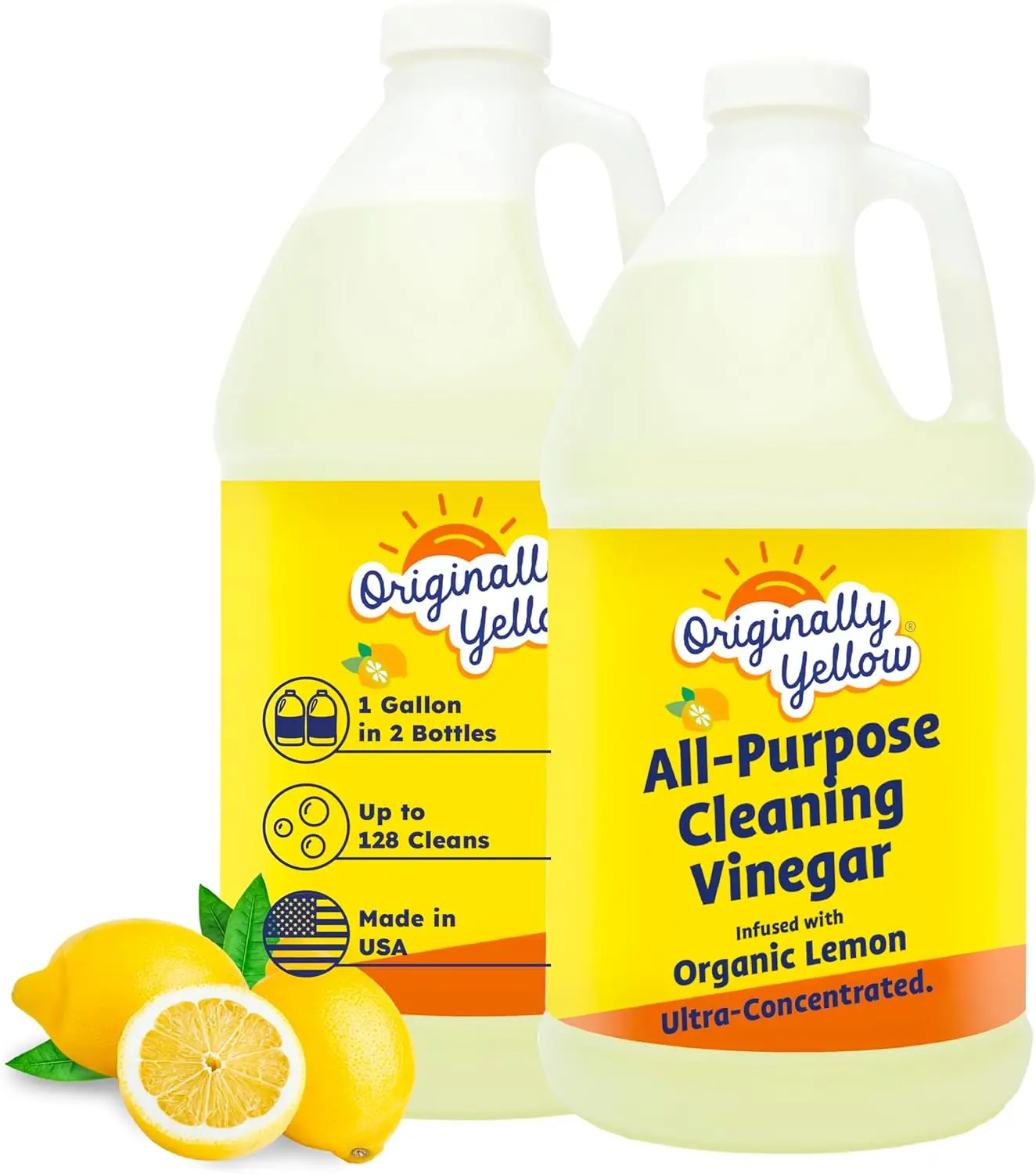 Lemon White Vinegar For Cleaning Purpose | USA Made All Purpose Cleaner | Use as Glass, Kitchen
Lemon White Vinegar For Cleaning Purpose | USA Made All Purpose Cleaner | Use as Glass, Kitchen