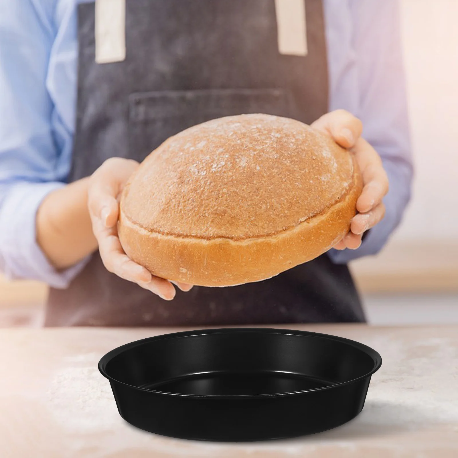 Round Nonstick Carbon Steel Baking Pan Heat Resistant Cake Pizza Baking Tray Kitchen Oven Sheet Multiuse
Round Nonstick Carbon Steel Baking Pan Heat Resistant Cake Pizza Baking Tray Kitchen Oven Sheet Multiuse