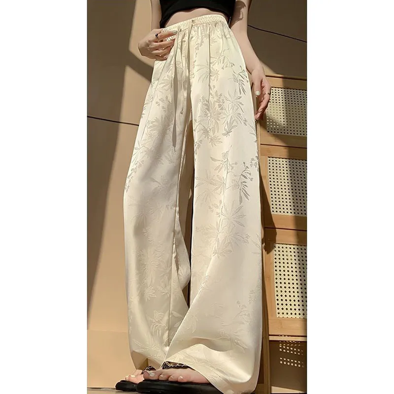 Spring Summer Large Size New Chinese Style Thin Wide-Leg Pants Women 2025 New Fashion Loose Casual Straight Leg Pants Female
Spring Summer Large Size New Chinese Style Thin Wide-Leg Pants Women 2025 New Fashion Loose Casual Straight Leg Pants Female