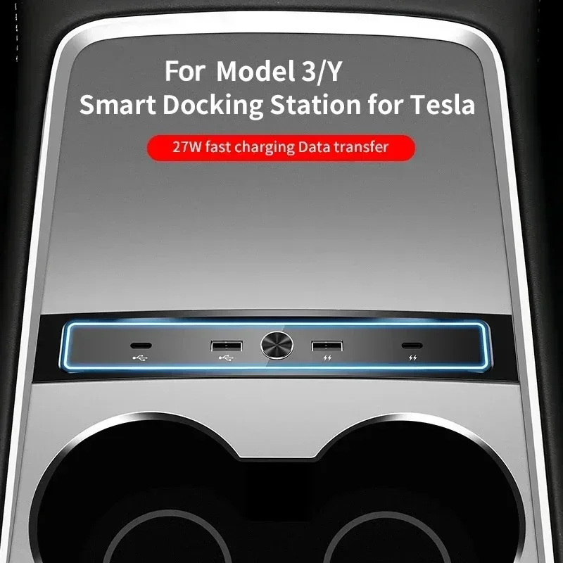 For Tesla Model 3 Y Docking Station Extension Converter Intelligent USB Hub Center Console Adapter Quick Charger Car Accessories
For Tesla Model 3 Y Docking Station Extension Converter Intelligent USB Hub Center Console Adapter Quick Charger Car Accessories