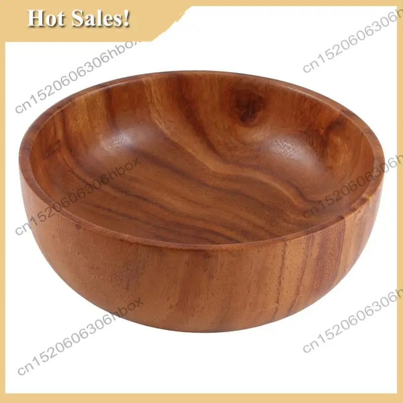-HOPE Natural Hand-Made Wooden Salad Bowl Classic Large Round Salad Soup Dining Bowl Plates Wood Kitchen Utensils
-HOPE Natural Hand-Made Wooden Salad Bowl Classic Large Round Salad Soup Dining Bowl Plates Wood Kitchen Utensils