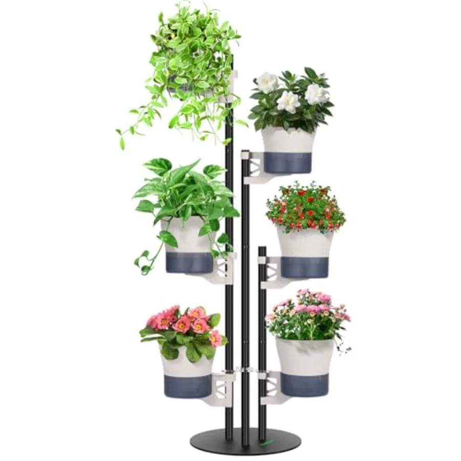 Metal Plant Stand 6-Tier Tall Vertical Planter Tower with Self-Watering Planters Modular Shelf for Indoor and Outdoor Use
Metal Plant Stand 6-Tier Tall Vertical Planter Tower with Self-Watering Planters Modular Shelf for Indoor and Outdoor Use