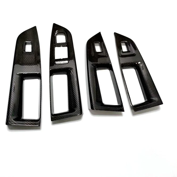 Carbon fiber car modification car stickers window lift panel cover trim for golf 8
Carbon fiber car modification car stickers window lift panel cover trim for golf 8