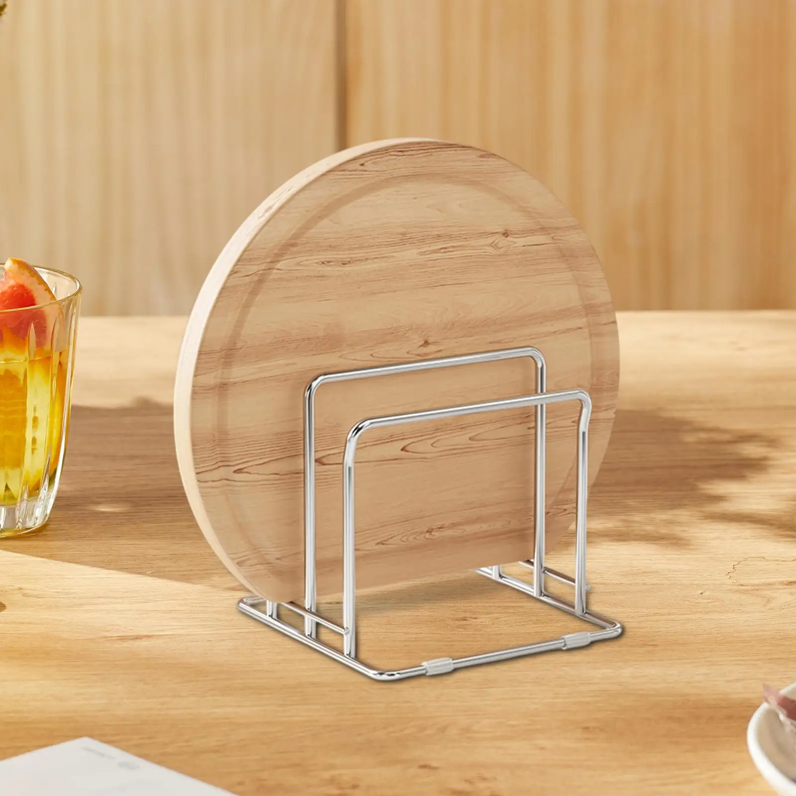 Cutting Board Storage Rack Stainless Steel Chopping Board Organizer for Pan Lids Kitchen Countertop Plates Baking Sheet Bakeware
Cutting Board Storage Rack Stainless Steel Chopping Board Organizer for Pan Lids Kitchen Countertop Plates Baking Sheet Bakeware