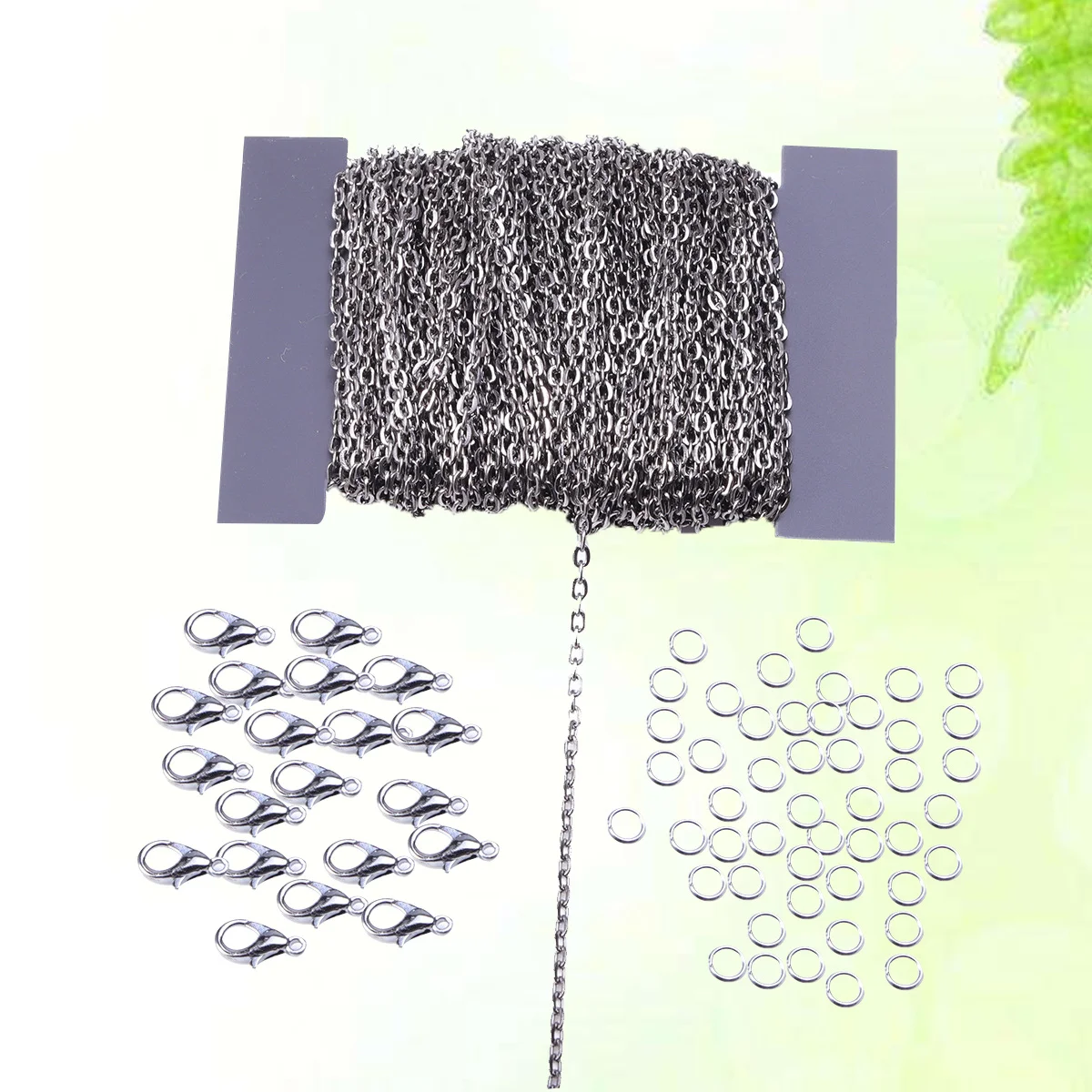 Black Metal Cable Chain 2.5mm Wide 20 Lobster Clasps 50 Closed Rings Jewelry Craft DIY Necklace Pendant Replacement
Black Metal Cable Chain 2.5mm Wide 20 Lobster Clasps 50 Closed Rings Jewelry Craft DIY Necklace Pendant Replacement