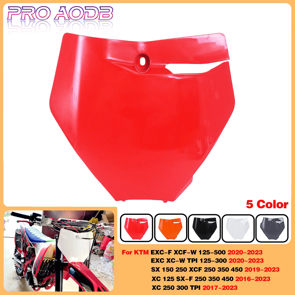 Motorcycle Front Number Plate Plastic Cover For KTM XC EXC XC-W TPI 125-300 2020-2023 Motocross Enduro Dirt Pit Bike Accessories
Motorcycle Front Number Plate Plastic Cover For KTM XC EXC XC-W TPI 125-300 2020-2023 Motocross Enduro Dirt Pit Bike Accessories