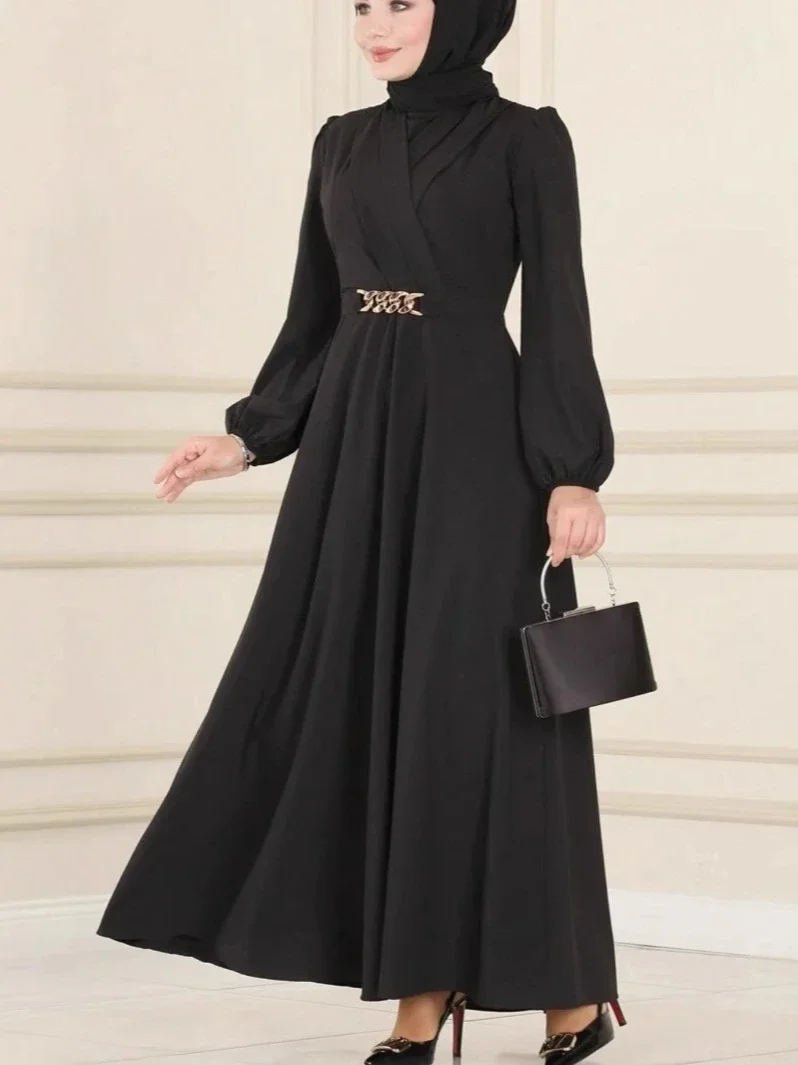 Eid Women Dress Muslim Abaya Lantern Sleeve Black Dubai Vestidos Largos Party Caftan Jalabiya Ramadan Kaftan Arab Long Robe 2025
Eid Women Dress Muslim Abaya Lantern Sleeve Black Dubai Vestidos Largos Party Caftan Jalabiya Ramadan Kaftan Arab Long Robe 2025