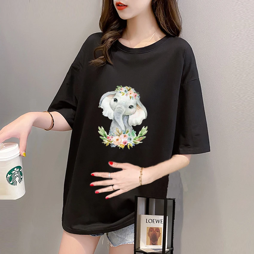 Graphic Elephant Cartoon Fashion Printed Pregnant T Shirt Girl Maternity Short Sleeve Pregnancy Shirt Mom Clothes Women
Graphic Elephant Cartoon Fashion Printed Pregnant T Shirt Girl Maternity Short Sleeve Pregnancy Shirt Mom Clothes Women