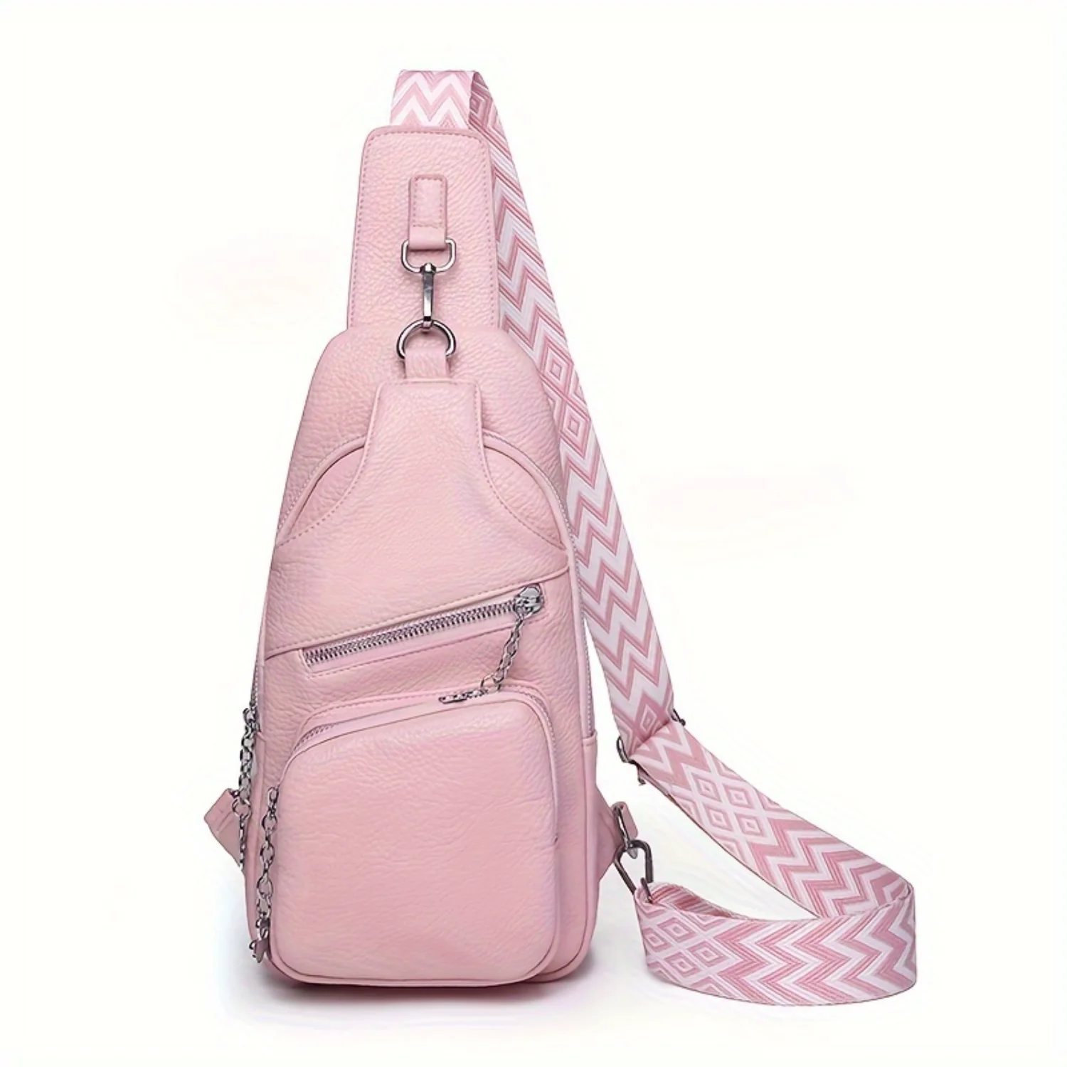 Fashion PU Leather Chest Bag, Trendy Solid Color Crossbody Bag, Women's Causal Sling Shoulder Purse
Fashion PU Leather Chest Bag, Trendy Solid Color Crossbody Bag, Women's Causal Sling Shoulder Purse
