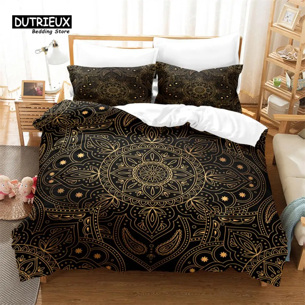 Decorative Pattern Bedding Set, 3Pcs Duvet Cover Set, Soft Comfortable Breathable Duvet Cover, For Bedroom Guest Room Decor
Decorative Pattern Bedding Set, 3Pcs Duvet Cover Set, Soft Comfortable Breathable Duvet Cover, For Bedroom Guest Room Decor