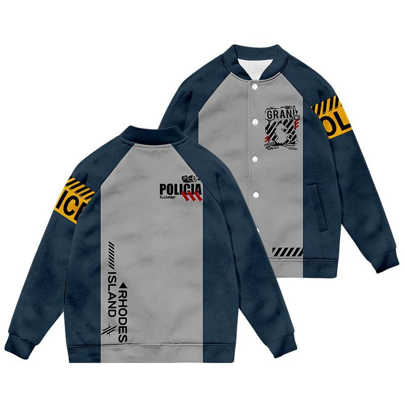 Cosplay Game Arknights Baseball Jacket Cosplay costume Anime MAN JACKET Streetwear casual man Clothes Pocket Button Jackets Coat
Cosplay Game Arknights Baseball Jacket Cosplay costume Anime MAN JACKET Streetwear casual man Clothes Pocket Button Jackets Coat